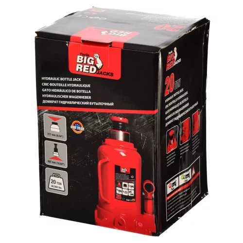 Cric Hidraulic Big Red T92004D, Capacitate 20.000 kg, Compact și Ușor de Transportat