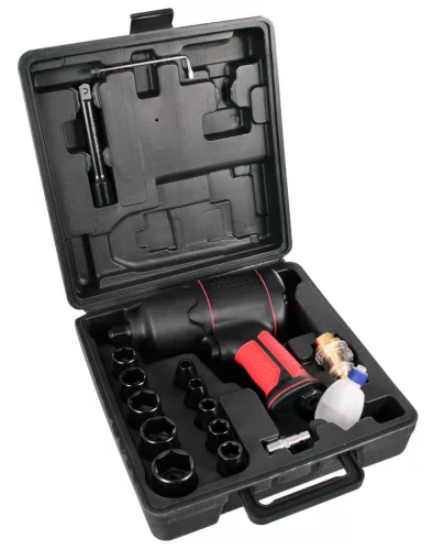 Cheie Pneumatică cu Impact, 1/2" Aeropro AP17808, 1200 Nm, Material Compozit, pentru Mecanici, cu Valiză