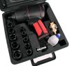 Cheie Pneumatică cu Impact, 1/2" Aeropro AP17808, 1200 Nm, Material Compozit, pentru Mecanici, cu Valiză