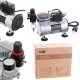 Compresor Aerograf cu Ventilator Integrat Fengda AS18-2S pentru Tatuatori și Saloane de Frumusețe