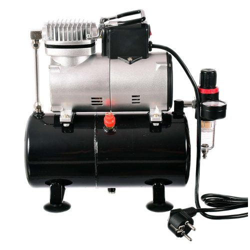 Compresor Airbrush LS-186s cu Ventilator și Rezervor de 3 Litri