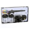 Set Aerograf pentru Modelare cu 2 Rezervoare, Furtun și Duza de 0,8 mm Compatibil cu Compresoare Mari Fengda BD-138