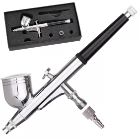   Airbrush Profesional Technic ABR-09 cu Duza de 0.3 mm pentru Modelare și Pictură de Precizie