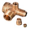 Supapă de Reținere pentru Compresor 1/2" x 3/8" (20x16 mm) din Alamă Technic BNV-001