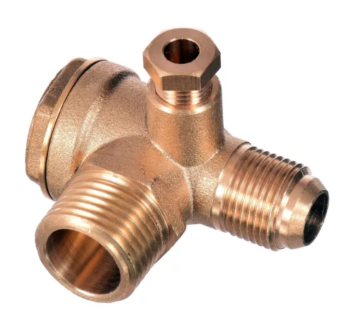 Supapă de Reținere pentru Compresor 1/2" x 3/8" (20x16 mm) din Alamă Technic BNV-001