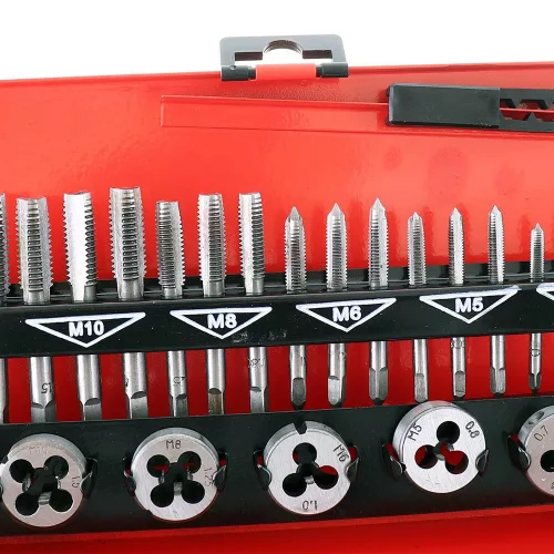 Set de 32 Piese pentru Filetare și Tăiere Filete M3-M12, cu Carcasă Metalică TC Tehnic LT-V32