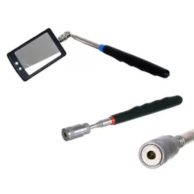   Oglindă de Inspecție Telescopică cu LED-uri SK2809, Dimensiuni 4,1 x 6,2 cm, Lungime Totală 87 cm