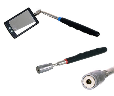 Oglindă de Inspecție Telescopică cu LED-uri SK2809, Dimensiuni 4,1 x 6,2 cm, Lungime Totală 87 cm
