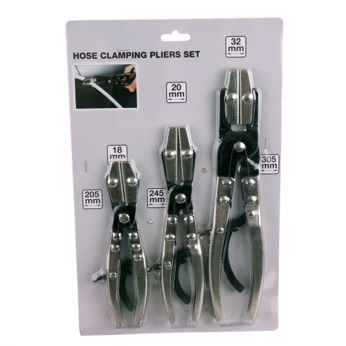 Set de Clești de Presare Metal pentru Țevi Flexibile și Conducte de Frână, 3 Bucăți, TC Technic JC1022