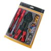 Clește de Crimpare cu Set de Conectori, Șurubelniță și Accesorii
