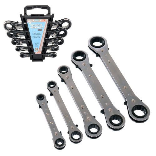 Set de Chei Inelare cu Clichet, 5 Bucăți, 6-21 mm, cu Suport din Plastic - TC Technic JC1120