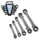 Set de Chei Inelare cu Clichet, 5 Bucăți, 6-21 mm, cu Suport din Plastic - TC Technic JC1120
