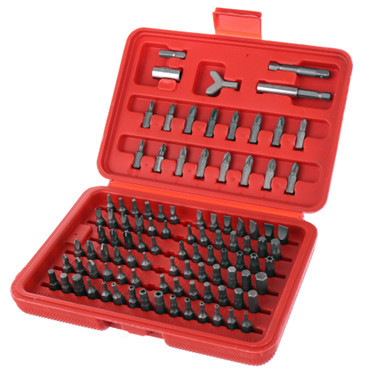 Set de Biți Torx și Hex (100 bucăți) TC Technic JC1532 din Oțel Crom-Vanadiu