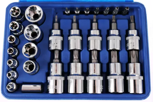 Set de Chei și Biți Torx în Geantă de Plastic (30 Piese) TC Technic JC1533