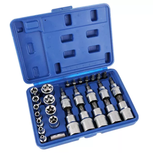 Set de Chei și Biți Torx în Geantă de Plastic (30 Piese) TC Technic JC1533