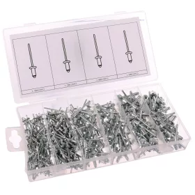   Set de 400 de nituri din aluminiu în cutie de plastic TC Technic JC8007