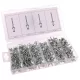 Set de 400 de nituri din aluminiu în cutie de plastic TC Technic JC8007