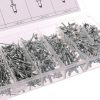 Set de 400 de nituri din aluminiu în cutie de plastic TC Technic JC8007