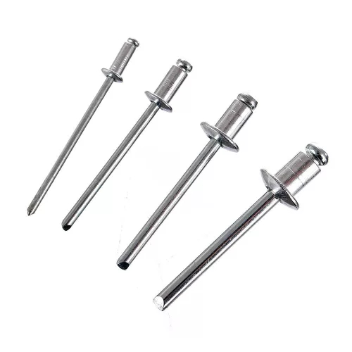 Set de 400 de nituri din aluminiu în cutie de plastic TC Technic JC8007