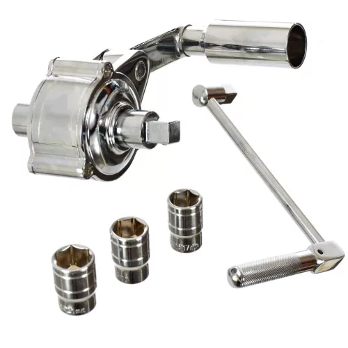 Cheie cu Capete Interșanjabile 3 Adaptoare, Cutie Plastic TC Technic SK1765, 1x16 1/2", Oțel Crom-Vanadiu