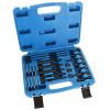 Set de Unelte pentru Îndepărtarea Bujiei Incandescente Rupte în Valiză de Plastic TC Technic SK2079, Compatibil cu Fire de Bujie M8x1.0, M10x1.0 și M10x1.25, Include Tije Filetate M3 x 0,5 și M4 x 0,7, Burghie HSS Ø2,5 x L=120mm și HSS Ø3,2 x L=140mm
