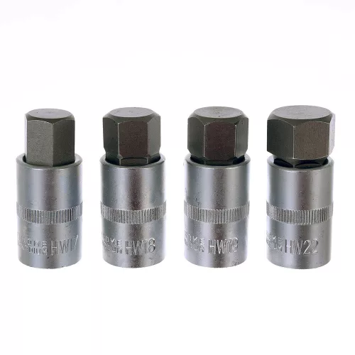 Set de Chei Hexagonale 1/2" 12 Piese Oțel Crom-Vanadiu H5-H22