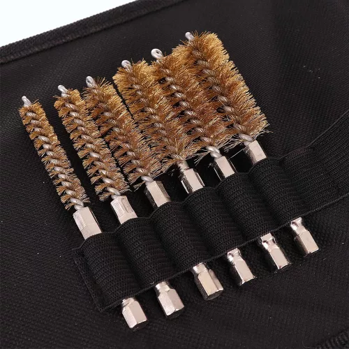 Set perii pentru curățarea soclurilor bujiilor incandescente și injectoarelor (20 de piese) TC Technic SK2647