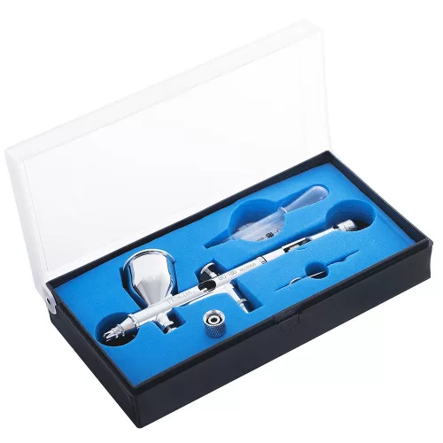 Airbrush Fengda BD-180 cu Duza de 0.3 mm, Compatibil cu Compresoare de 1/8" și 1/4", pentru Pictură de Precizie