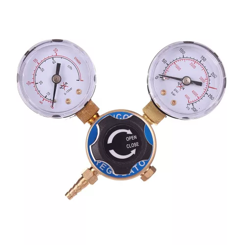 Reductor Argon și Dioxid de Carbon cu 2 Manometre pentru Sudură MIG MAG TIG