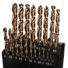 Set de Burghie din Oțel Rapid cu Cobalt pentru Metal, în Cutie de Plastic, 1-10mm (19 Piese) TC Technic JC1548019