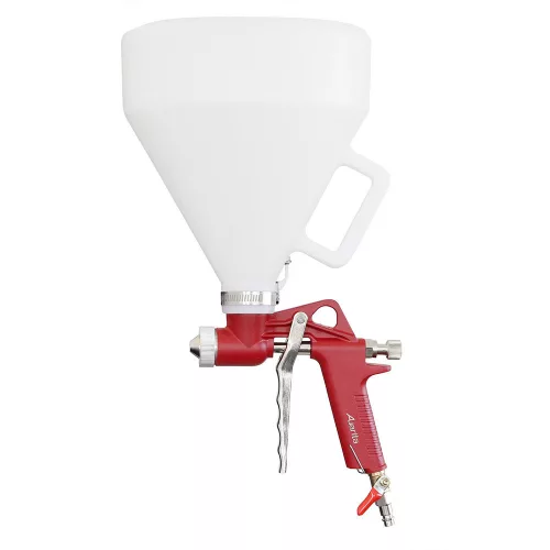 Pistol Pneumatic pentru Vopsit Pereți Exteriori cu Vopsea de Piatră, Chit Lac și Vopsea Latex Auarita FR-301, cu 3 Duze Incluse