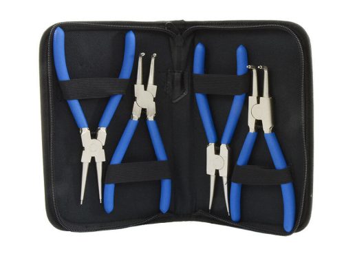 Set Clești pentru Inele de Siguranță – 175 mm, pentru Inele Interioare și Exterioare