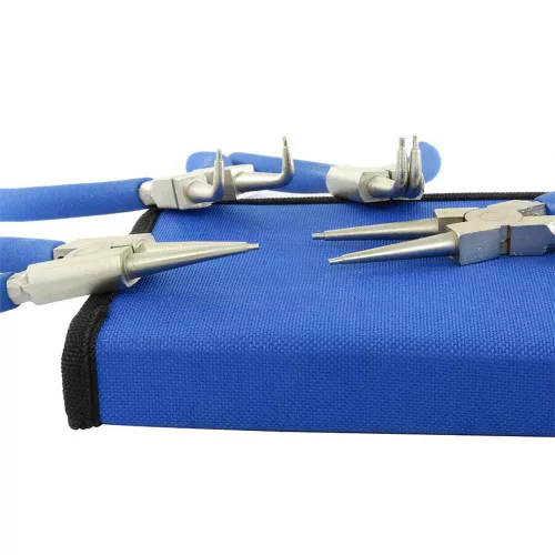 Set Clești pentru Inele de Siguranță – 175 mm, pentru Inele Interioare și Exterioare