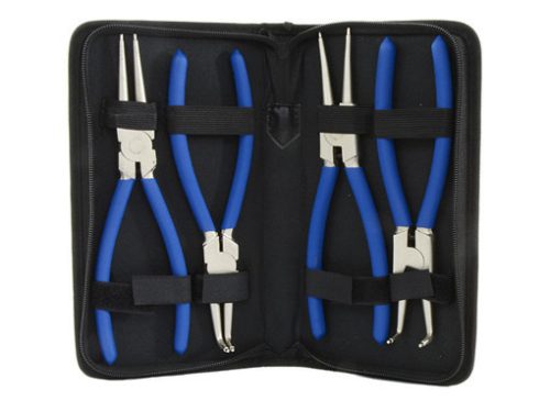 Set Profesional de Clești Seeger 225mm, 4 piese, pentru Inel Exterior și Interior