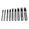 Set de Perforatoare 9 piese, 3-12 mm, din Oțel Carbon, pentru Piele, Cauciuc, Materiale Plastice Moi și Textile