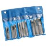 Set Profesional de Perforatoare din Oțel Carbon Călit, 15 Bucăți, 2-22 mm, pentru Piele, Cauciuc și Materiale Moi - Model JC1550