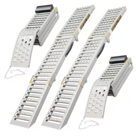   Set Rampă Pliabilă din Oțel 2m, Capacitate Maximă 1600kg, Model SK2667 (1 Pereche)