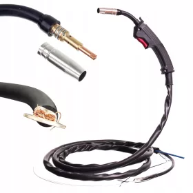   Pistol de Sudură TW14 pentru Aparat MIG/MAG fără Conector Euro, Compatibil cu Einhell și Profimig