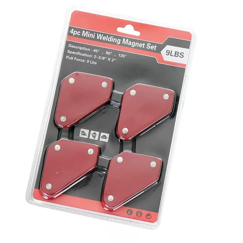 Set Mini Suport Magnetic de Sudură, 4 Piese, Capacitate 4 kg, Tehnic AIBO/MWH4KG 4PC