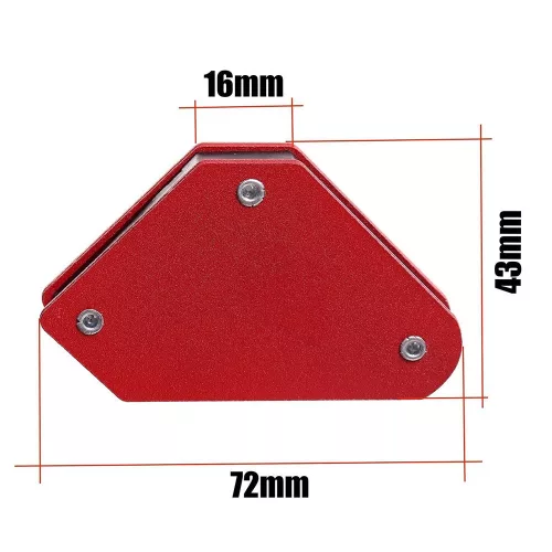 Set Mini Suport Magnetic de Sudură, 4 Piese, Capacitate 4 kg, Tehnic AIBO/MWH4KG 4PC