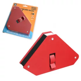   Suport Magnetic Profesional cu Comutator pentru Sudură, Capacitate 25 kg, Unghiuri de Lucru 45°, 90°, 135°