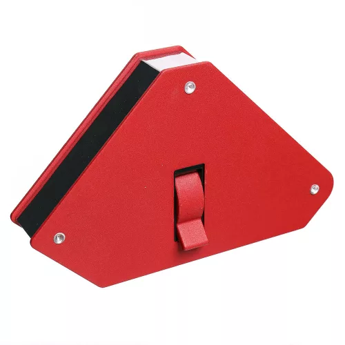 Suport Magnetic Profesional cu Comutator pentru Sudură, Capacitate 25 kg, Unghiuri de Lucru 45°, 90°, 135°