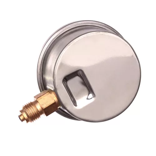 Manometru Presiune 0-6 Bar cu Conexiune Inferioară 1/4" și Amortizare cu Glicerină