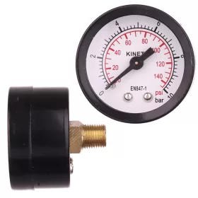   Manometru Compact 0-10 Bar cu Conexiune Posterioară 1/8", Carcasă Metalică, Diametru 40 mm