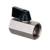Robinet cu bilă din alamă nichelată pentru aplicații pneumatice și hidraulice, filet interior 1/2", 44 mm, Technic 1/2" WW