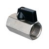 Robinet cu bilă din alamă nichelată pentru aplicații pneumatice și hidraulice, filet interior 1/2", 44 mm, Technic 1/2" WW