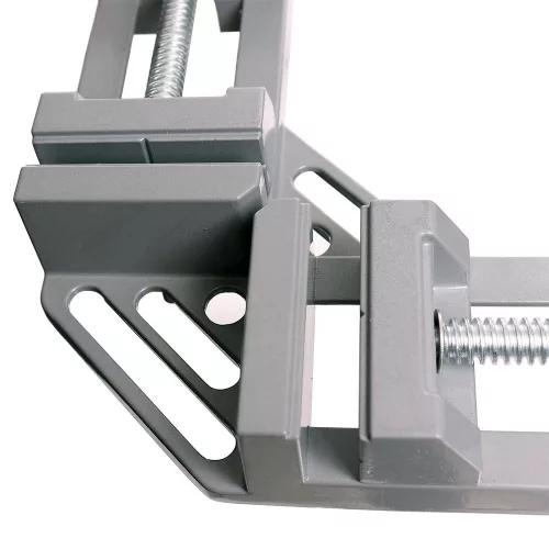 Clește de Sudură Extern la 90° din Aluminiu, Secțiune Maximă 65 mm, Dimensiuni 200 x 200 x 45 mm