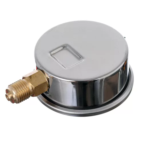Manometru cu Conexiune Inferioară 1/4", 0-250 Bar, cu Amortizare cu Glicerină