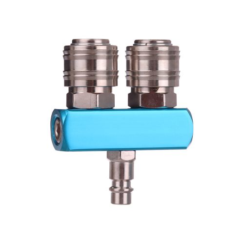 Distribuitor Pneumatic de Înaltă Calitate cu Două Căi, 2x Cuplaje Rapide și 1x Conector, TC Technic AD0021