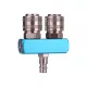 Distribuitor Pneumatic de Înaltă Calitate cu Două Căi, 2x Cuplaje Rapide și 1x Conector, TC Technic AD0021